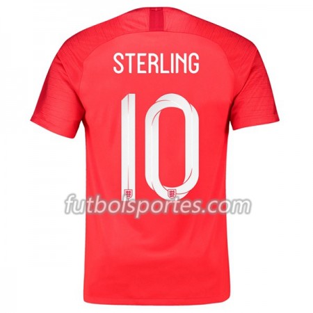 Camisetas Inglaterra Sterling 10 Segunda Equipacion Mundial 2018